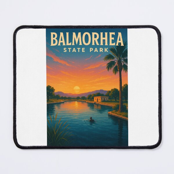 Item preview, Sunset Reflections at Balmorhea State Park designed and sold by Places On Earth.