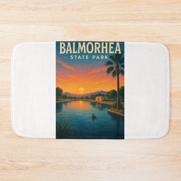 Item preview, Sunset Reflections at Balmorhea State Park designed and sold by Places On Earth.