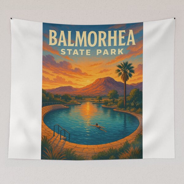Item preview,  Balmorhea State Park Sunset Swim designed and sold by Places On Earth.