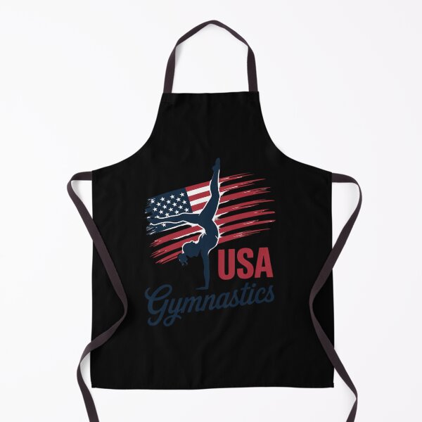 Item preview, Girl Tumbling Gymnast Gymnastics USA American Flag designed and sold by petrichorsworld.