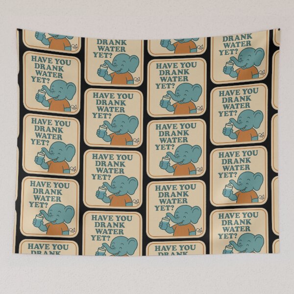Item preview, LaMaisonOfMY NAGGING STICKERS COLLECTION “Have You Drank Water Yet?” On Black designed and sold by LaMaisonOfMY.