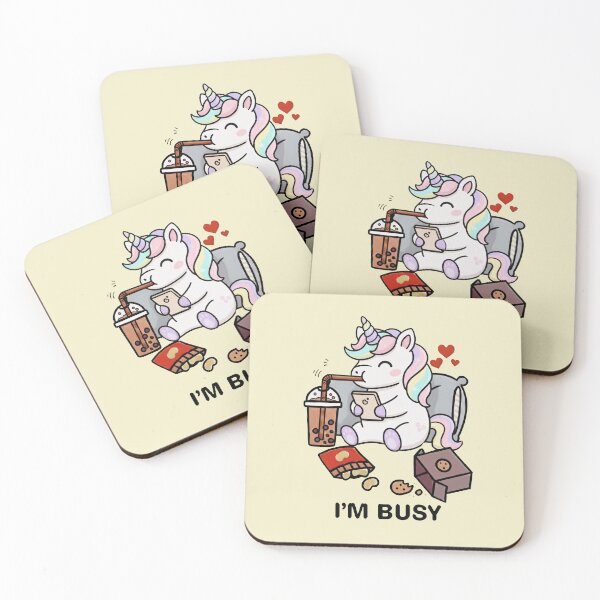Item preview, Funny Unicorn Im Busy Boba Tea Zoo Boys Girls Kids designed and sold by rafaeltto.