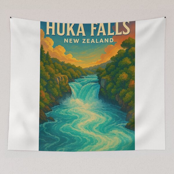 Item preview,  Huka Falls Gorge View, Taupō Region designed and sold by Places On Earth.