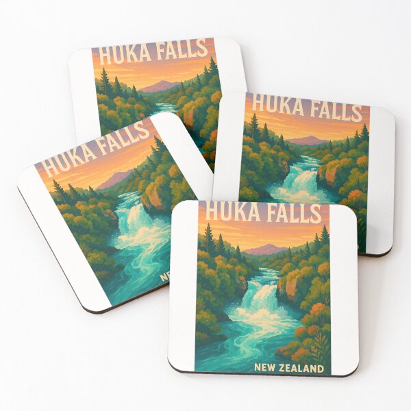 Item preview,  Huka Falls River Gorge Sunset, Taupō designed and sold by Places On Earth.