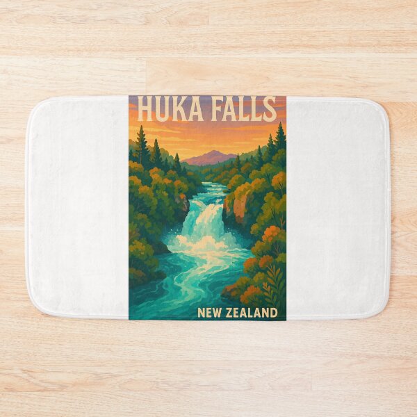 Item preview,  Huka Falls River Gorge Sunset, Taupō designed and sold by Places On Earth.