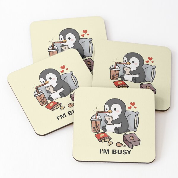 Item preview, Funny Penguin Im Busy Boba Tea Zoo Boys Girls Kids designed and sold by rafaeltto.