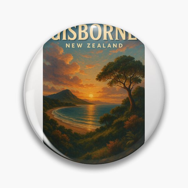 Item preview, Gisborne New Zealand Coastal Sunset Beach designed and sold by Places On Earth.
