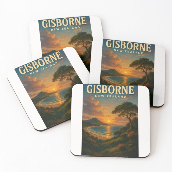 Item preview, Gisborne New Zealand Coastal Sunset Beach designed and sold by Places On Earth.