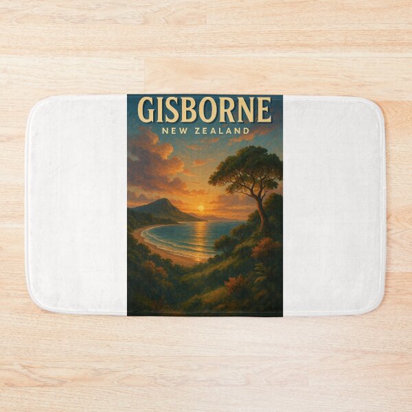 Item preview, Gisborne New Zealand Coastal Sunset Beach designed and sold by Places On Earth.