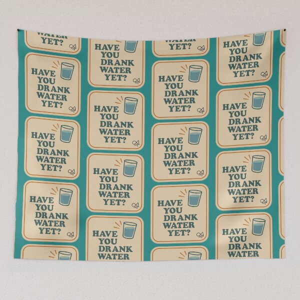 Item preview, LaMaisonOfMY NAGGING STICKERS COLLECTION “Have You Drank Water Yet?” V2 On Green designed and sold by LaMaisonOfMY.