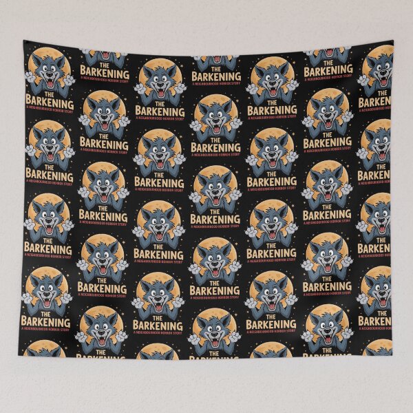 Item preview, The Barkening Funny Dog Barking Horror A Neighbourhood Howl designed and sold by MisfitCultureee.