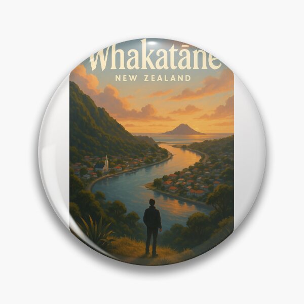 Item preview, Whakatāne New Zealand Sunset River View designed and sold by Places On Earth.