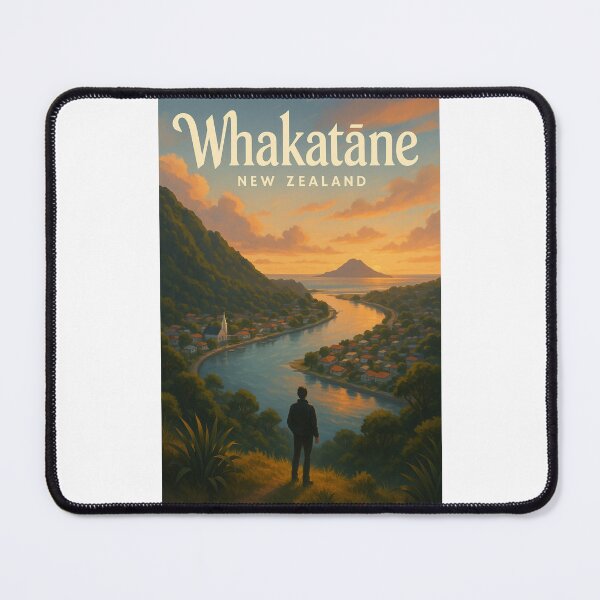 Item preview, Whakatāne New Zealand Sunset River View designed and sold by Places On Earth.