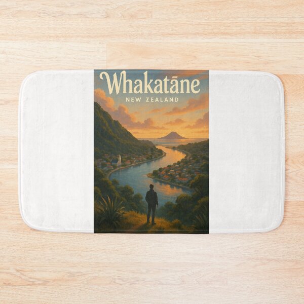 Item preview, Whakatāne New Zealand Sunset River View designed and sold by Places On Earth.