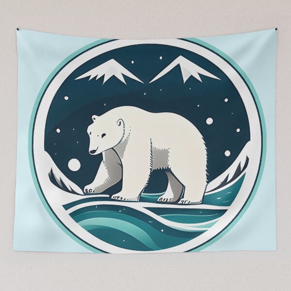 Item preview, white bear designed and sold by aliraweb.