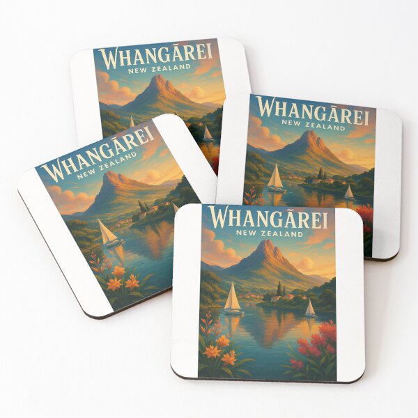 Item preview, Whangārei NZ Sailboats and Mountain Reflections designed and sold by Places On Earth.