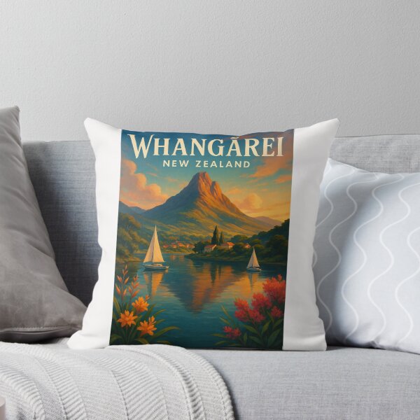 Item preview, Whangārei NZ Sailboats and Mountain Reflections designed and sold by Places On Earth.