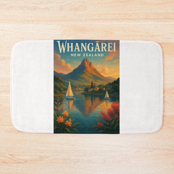 Item preview, Whangārei NZ Sailboats and Mountain Reflections designed and sold by Places On Earth.