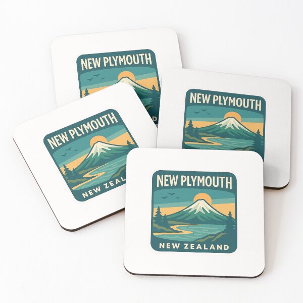 Item preview, New Plymouth NZ Sunset Coastal Landscape designed and sold by Places On Earth.