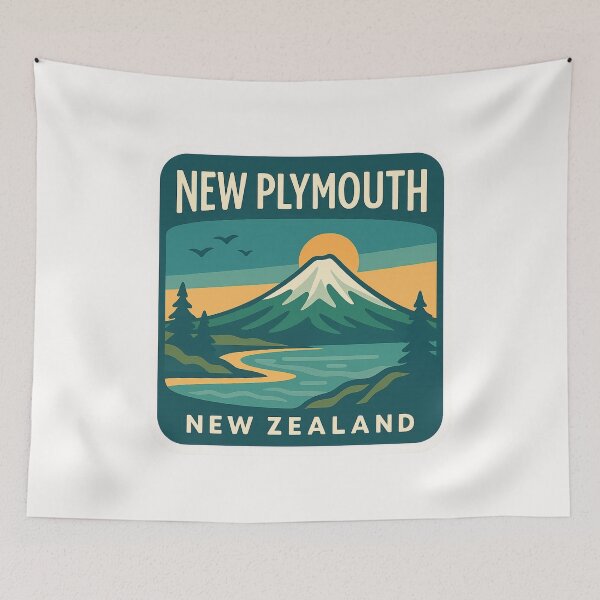 Item preview, New Plymouth NZ Sunset Coastal Landscape designed and sold by Places On Earth.
