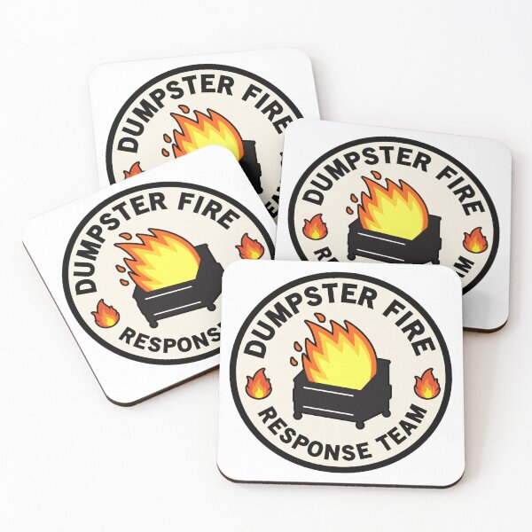 Item preview, Dumpster Fire Response Team Leader Trash Bin Comedy Corps designed and sold by HumansStuck12.