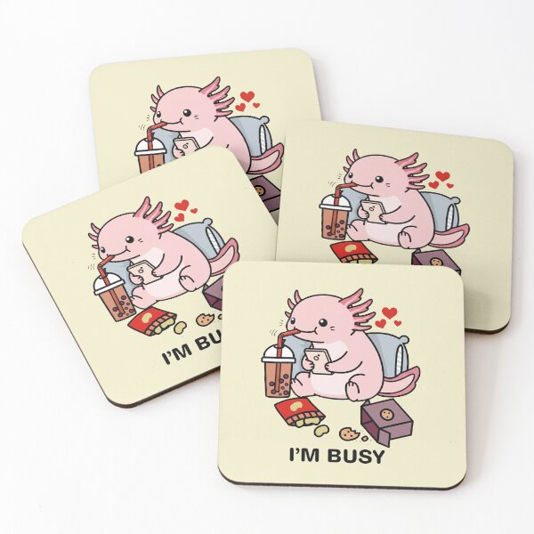 Item preview, Funny Axolotl Im Busy Boba Tea Zoo Boys Girls Kids designed and sold by rafaeltto.