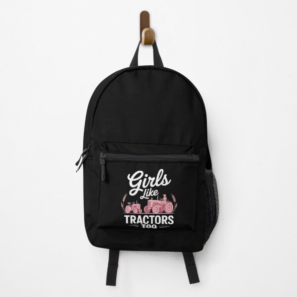 Item preview, Girls Like Tractors Too Cute Tractor Pink Farming Girl designed and sold by petrichorsworld.