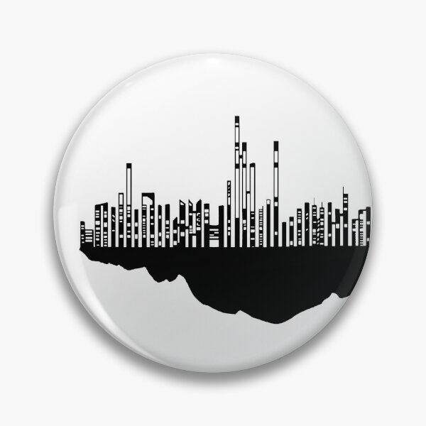 Item preview, Paysage Urbain Volant 7 (simple, noir et blanc, minimaliste) designed and sold by EBFCDesigns.