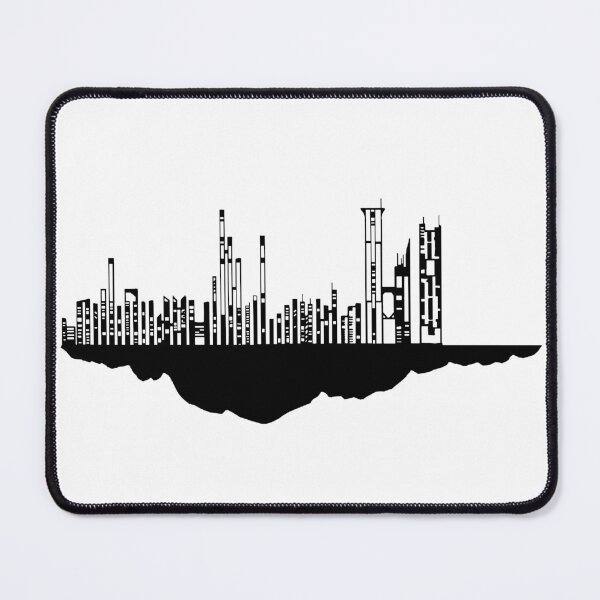 Item preview, Paysage Urbain Volant 7 (simple, noir et blanc, minimaliste) designed and sold by EBFCDesigns.