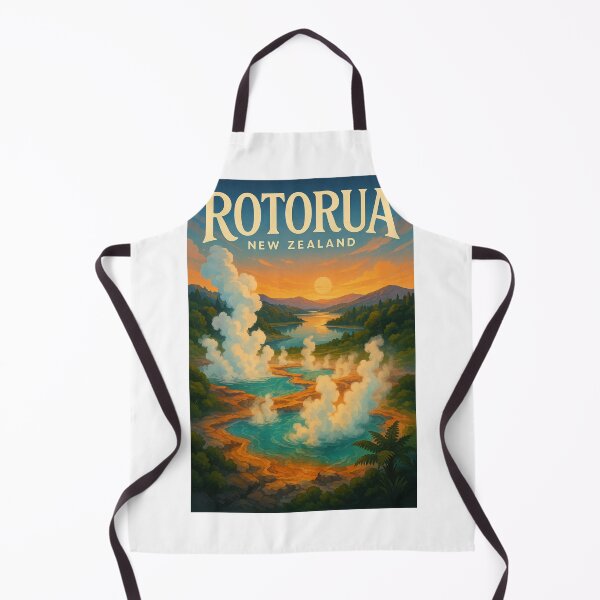 Item preview, Rotorua New Zealand Geothermal Sunset Scene designed and sold by Aryabek.