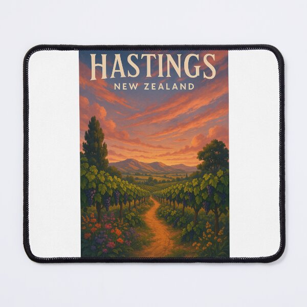Item preview, Vineyard Path at Sunset in Hastings New Zealand designed and sold by Aryabek.