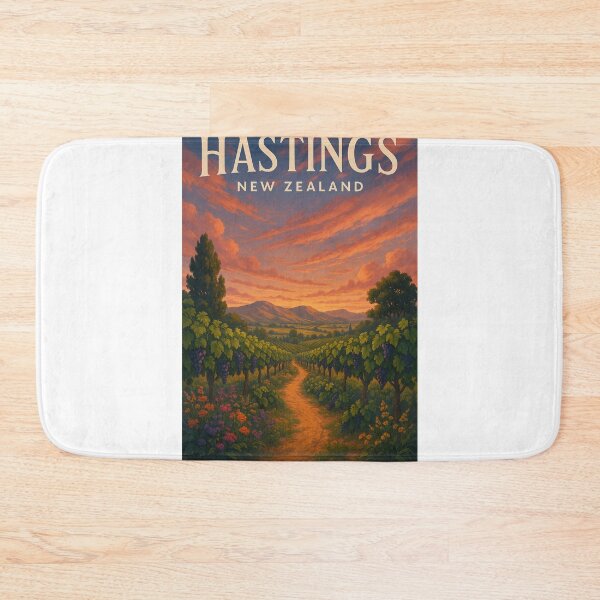 Item preview, Vineyard Path at Sunset in Hastings New Zealand designed and sold by Aryabek.