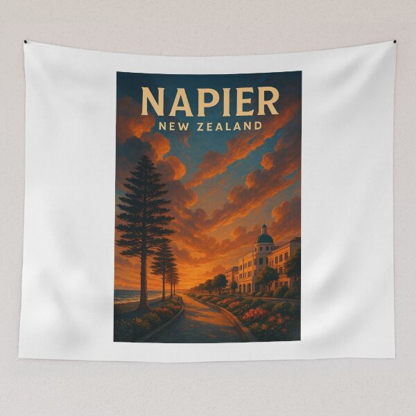 Item preview, Sunset Promenade in Napier New Zealand designed and sold by Aryabek.