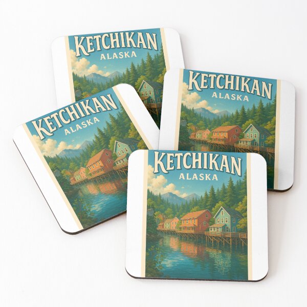 Item preview,  Ketchikan Waterfront, Southeast Alaska Boardwalk designed and sold by Aryabek.