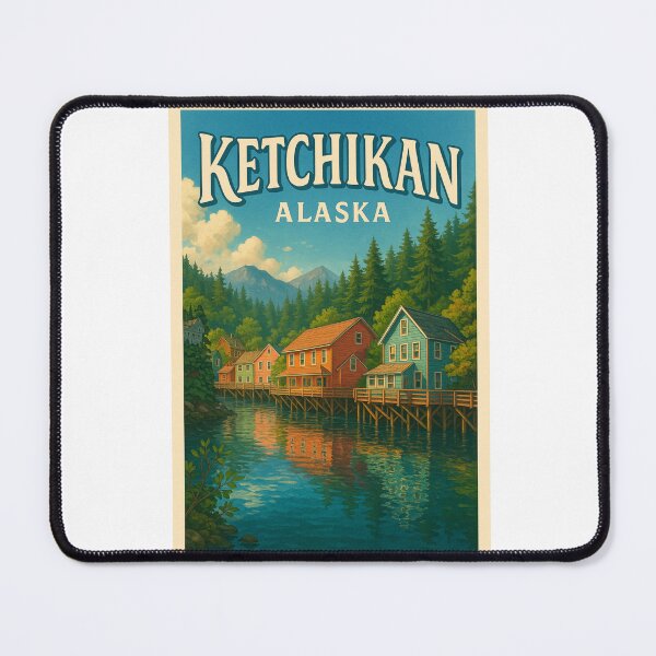 Item preview, Ketchikan Waterfront, Southeast Alaska Boardwalk designed and sold by Aryabek.