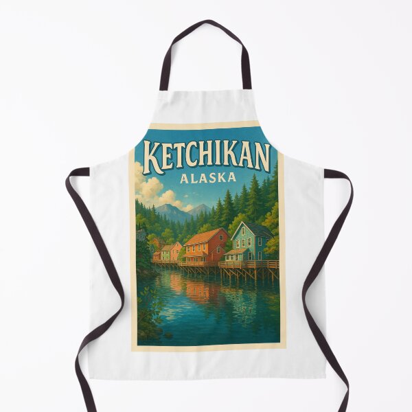 Item preview, Ketchikan Waterfront, Southeast Alaska Boardwalk designed and sold by Aryabek.