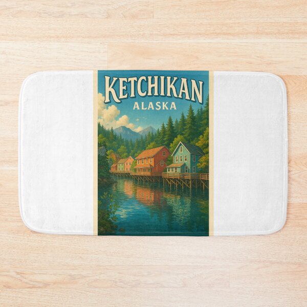 Item preview,  Ketchikan Waterfront, Southeast Alaska Boardwalk designed and sold by Aryabek.