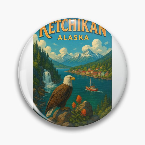 Item preview,  Ketchikan Bald Eagle View, Alaska Inside Passage designed and sold by Aryabek.