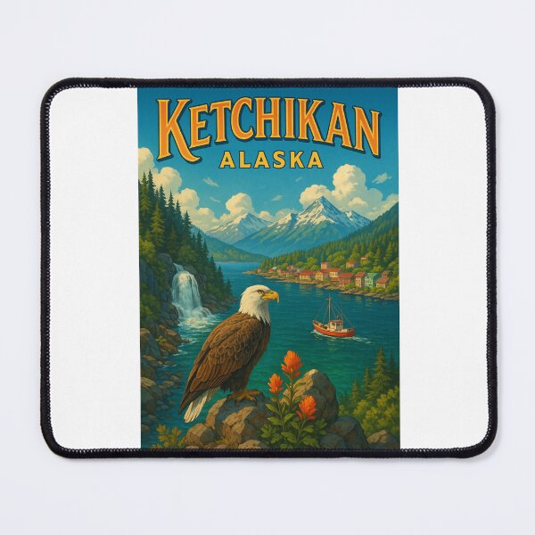 Item preview, Ketchikan Bald Eagle View, Alaska Inside Passage designed and sold by Aryabek.