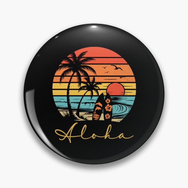 Item preview, Aloha Hawaii Hawaiian Island Palm Beach Surfboard Surf designed and sold by KarimSoCute.