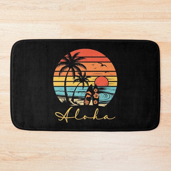 Item preview, Aloha Hawaii Hawaiian Island Palm Beach Surfboard Surf designed and sold by KarimSoCute.