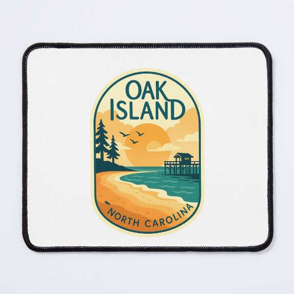 Item preview,  Oak Island Sunset Pier View, North Carolina Coast designed and sold by Aryabek.
