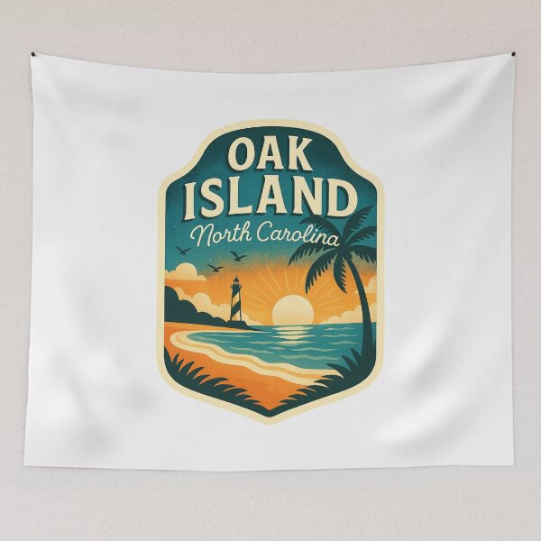 Item preview,  Oak Island Lighthouse Coastline, North Carolina designed and sold by Aryabek.