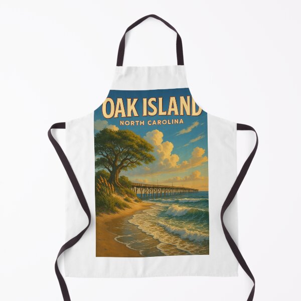 Item preview, Oak Island Coastal Pier View, North Carolina designed and sold by Aryabek.