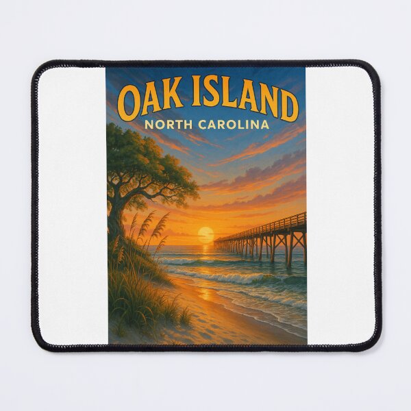Item preview, Oak Island Sunset Coastline, North Carolina Shore designed and sold by Aryabek.
