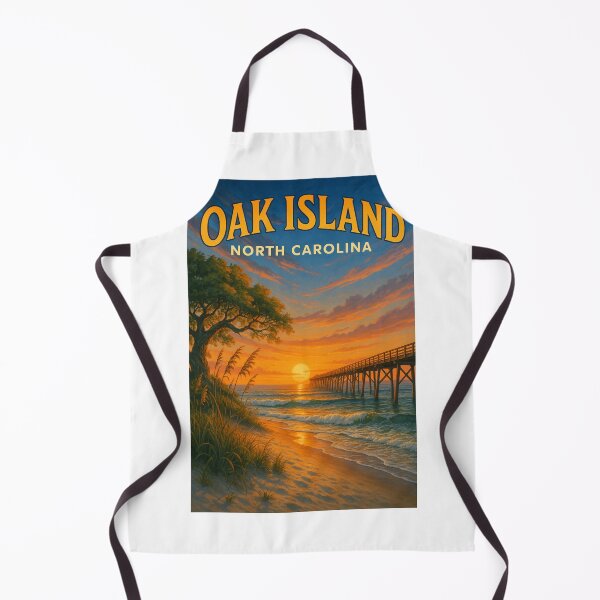 Item preview, Oak Island Sunset Coastline, North Carolina Shore designed and sold by Aryabek.