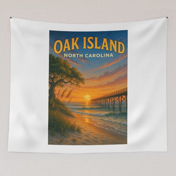 Item preview,  Oak Island Sunset Coastline, North Carolina Shore designed and sold by Aryabek.