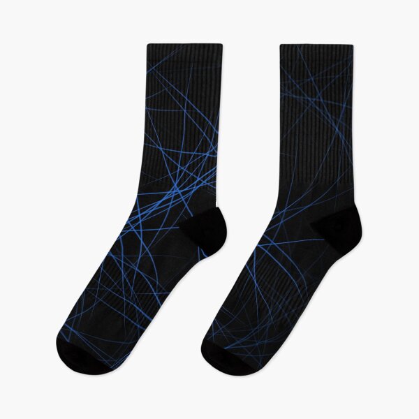 Item preview, Blue Abstract Lines – Minimal Geometric Art designed and sold by pixelandpine.