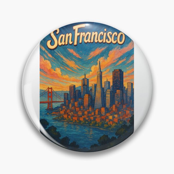 Item preview,  San Francisco Skyline at Sunset, California Bay Area designed and sold by Aryabek.