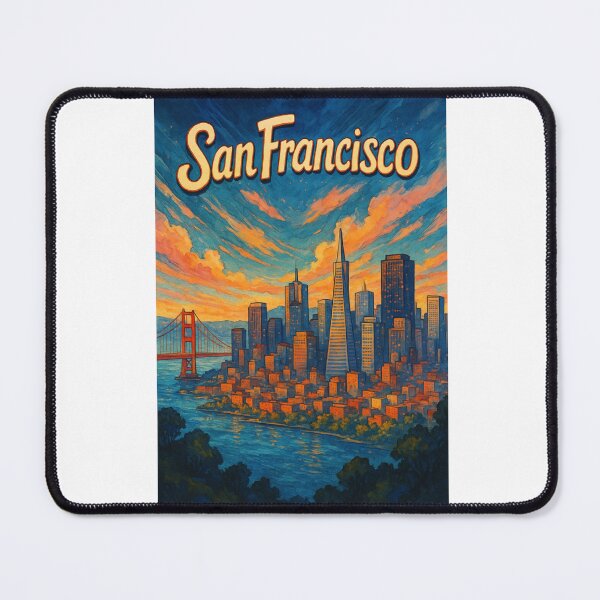 Item preview, San Francisco Skyline at Sunset, California Bay Area designed and sold by Aryabek.